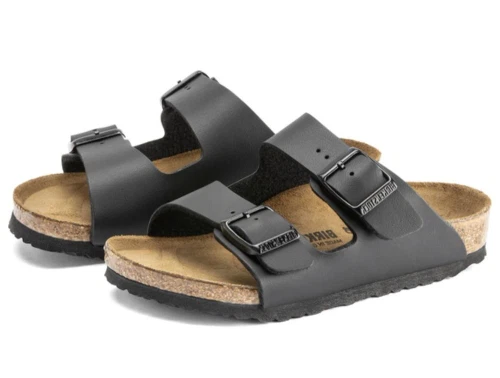 Birkenstock Arizona sandal sort til børn i smal udgave